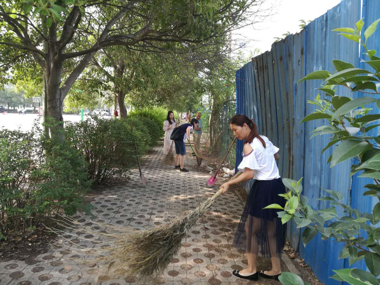 德育组创卫进行中