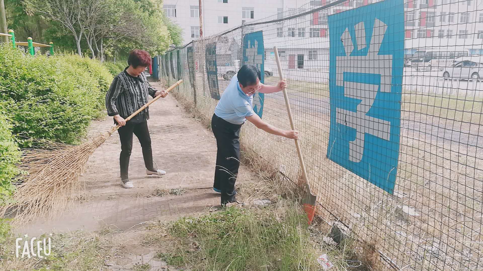 德育组创卫在行动