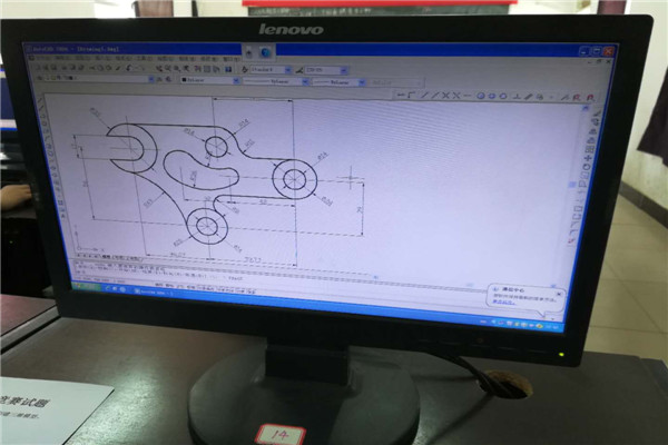 机电专业部成功举办工业产品CAD校级技能竞赛项目